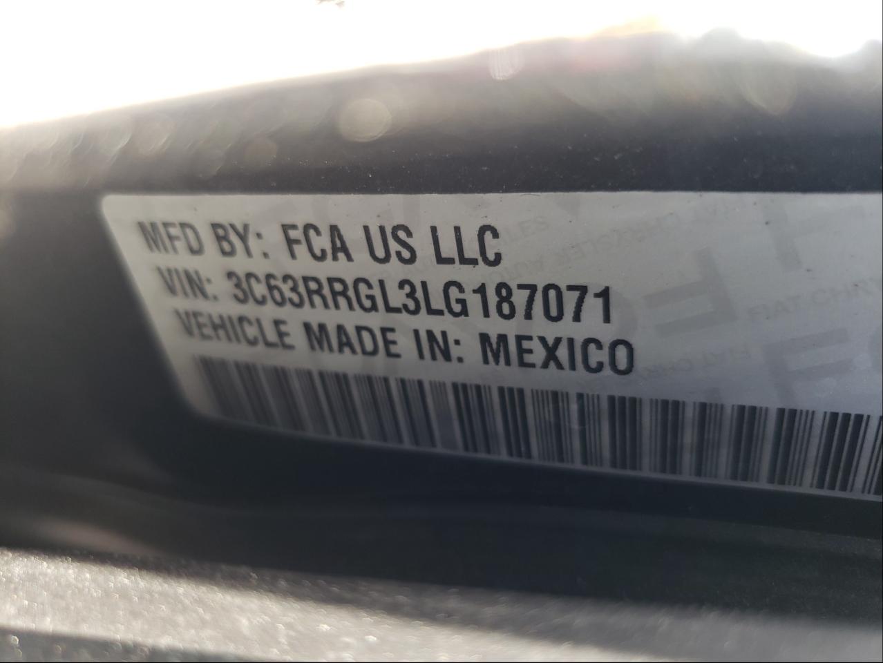 Photo 10 from auction – 2020 RAM 3500 TRADE with VIN 3C63RRGL3LG187071