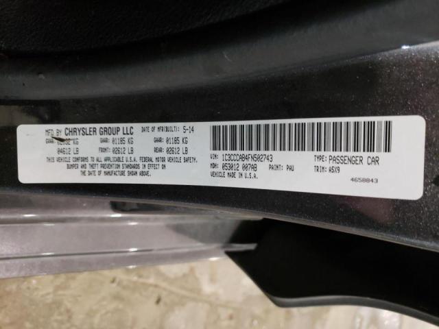 Photo 10 from auction – 2015 CHRYSLER 200 LIMITE with VIN 1C3CCCAB4FN502743