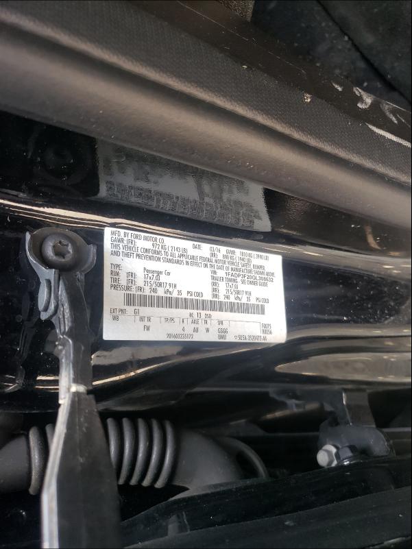 Photo 10 from auction – 2016 FORD FOCUS SE with VIN 1FADP3F20GL308632