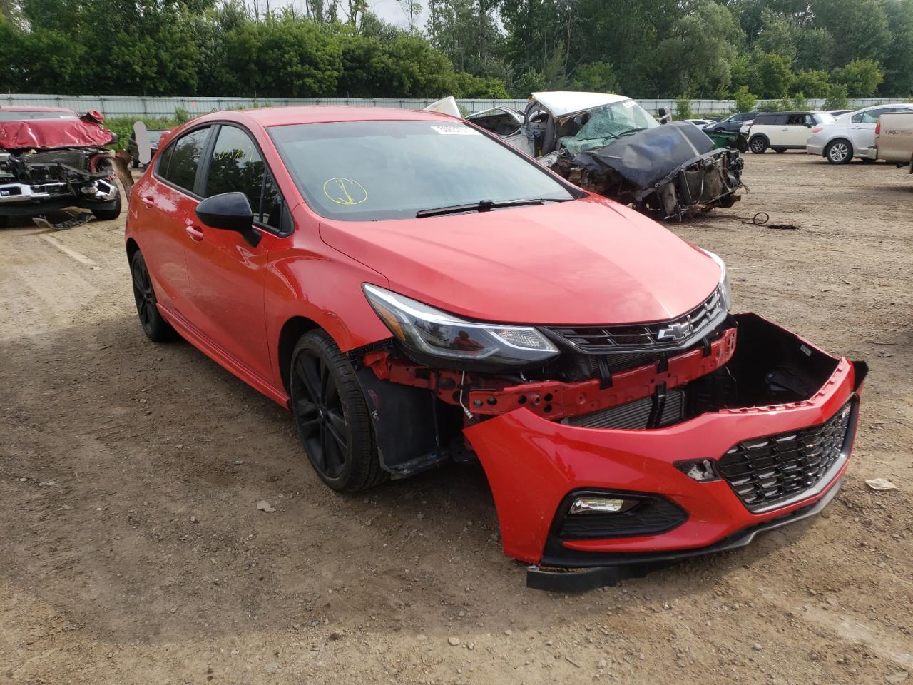 Photo 1 from auction – 2018 CHEVROLET CRUZE LT with VIN 3G1BE6SM4JS524073