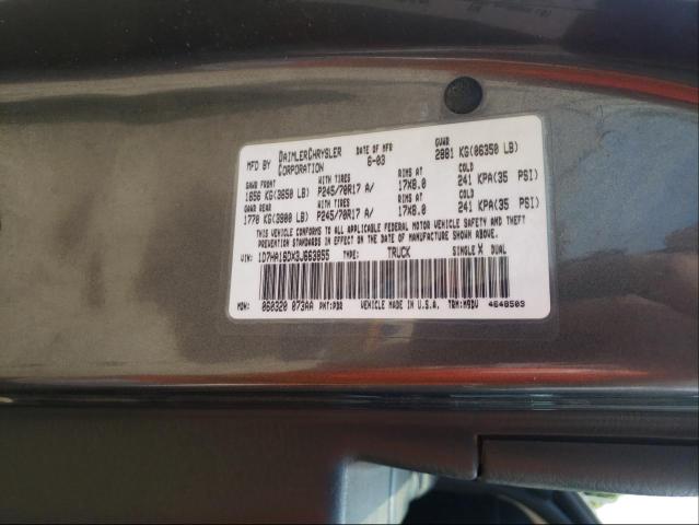 Photo 10 from auction – 2003 DODGE RAM 1500 S with VIN 1D7HA16DX3J663855