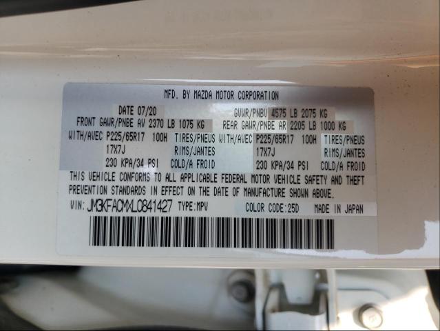 Photo 10 from auction – 2020 MAZDA CX-5 TOURI with VIN JM3KFACMXL0841427