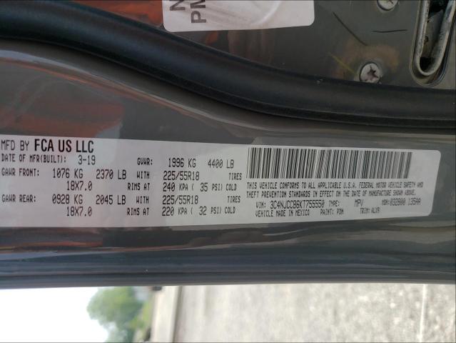 Photo 10 from auction – 2019 JEEP COMPASS LI with VIN 3C4NJCCB6KT755550