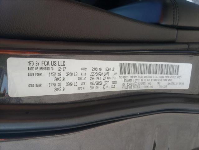 Photo 10 from auction – 2018 DODGE DURANGO GT with VIN 1C4RDJDG3JC232861