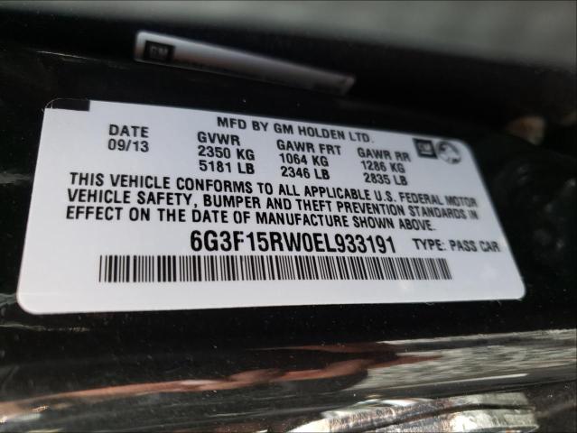 Photo 10 from auction – 2014 CHEVROLET SS with VIN 6G3F15RW0EL933191