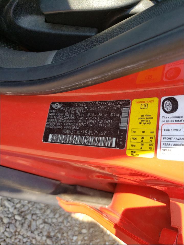 Zdjęcie 10 z aukcji – 2011 MINI COOPER S C z VIN WMWZC3C5XBWL79349