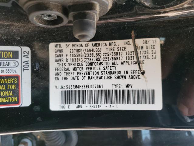 Photo 10 from auction – 2014 HONDA CR-V EX with VIN 5J6RM4H55EL007061