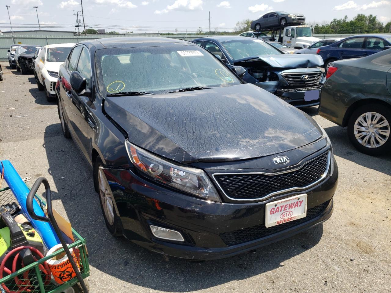 KIA OPTIMA EX 2014 with VIN 5XXGN4A77EG301261 - Photo from auction