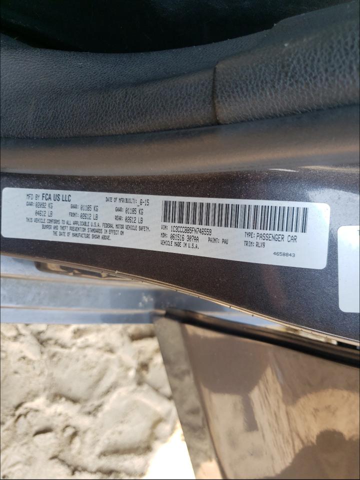 Photo 10 from auction – 2015 CHRYSLER 200 S with VIN 1C3CCCBB5FN746559