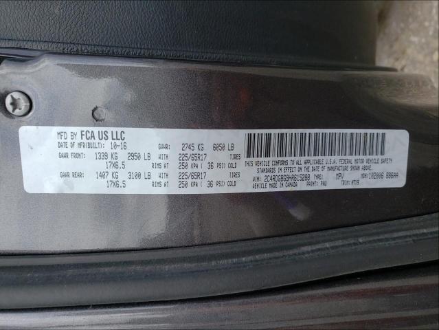 Photo 10 from auction – 2017 DODGE GRAND CARA with VIN 2C4RDGBG9HR615288