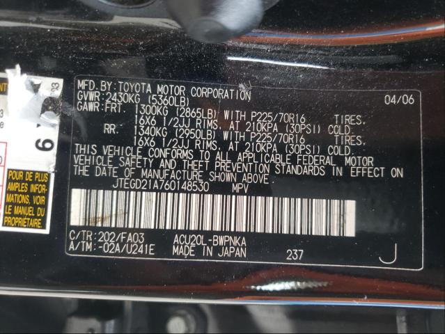 Foto 10 de la subasta – 2006 TOYOTA HIGHLANDER con VIN JTEGD21A760148530