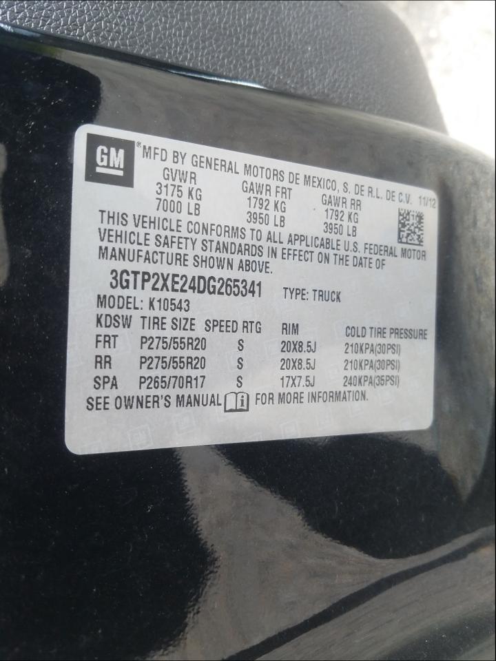 Photo 10 from auction – 2013 GMC SIERRA K15 with VIN 3GTP2XE24DG265341