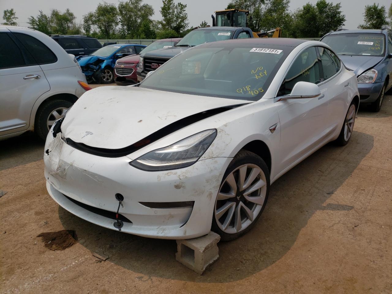 Photo 2 from auction – 2018 TESLA MODEL 3 with VIN 5YJ3E1EA3JF018405