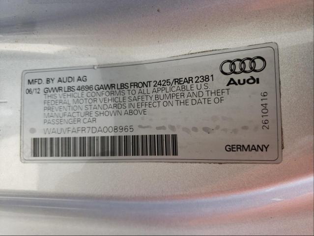 Zdjęcie 10 z aukcji – 2013 AUDI A5 PRESTIG z VIN WAUVFAFR7DA008965