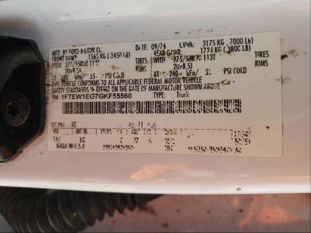 Photo 10 from auction – 2016 FORD F150 SUPER with VIN 1FTEW1EG7GKF55560