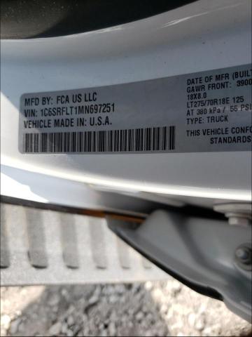 Photo 10 from auction – 2021 RAM 1500 REBEL with VIN 1C6SRFLT1MN697251