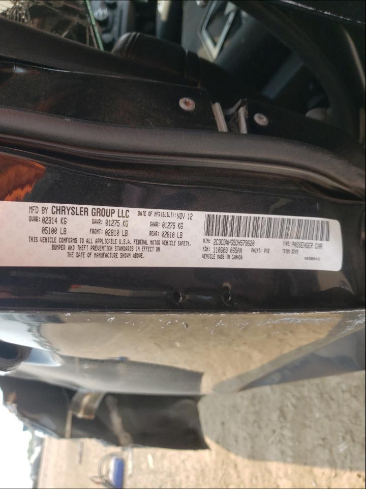 Photo 10 from auction – 2013 DODGE CHARGER SX with VIN 2C3CDXHG5DH579620