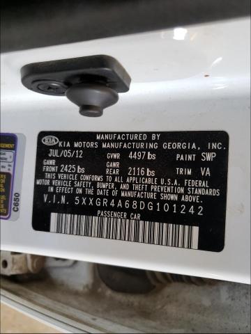 Photo 10 from auction – 2013 KIA OPTIMA SX with VIN 5XXGR4A68DG101242