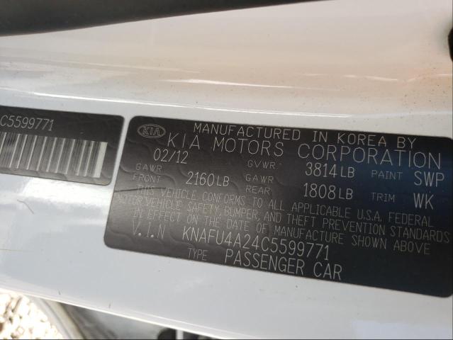 Photo 10 from auction – 2012 KIA FORTE with VIN KNAFU4A24C5599771