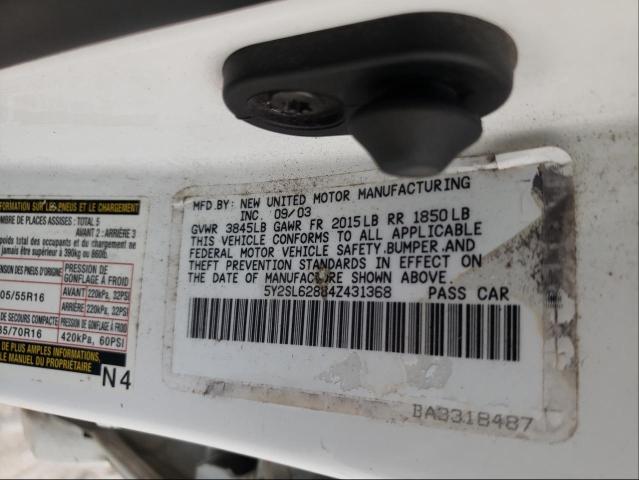 Photo 10 from auction – 2004 PONTIAC VIBE with VIN 5Y2SL62884Z431368