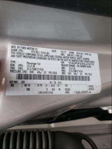 Photo 10 from auction – 2016 FORD FOCUS SE with VIN 1FADP3F23GL219170