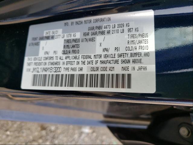 Photo 10 from auction – 2021 MAZDA 6 TOURING with VIN JM1GL1VM4M1613200