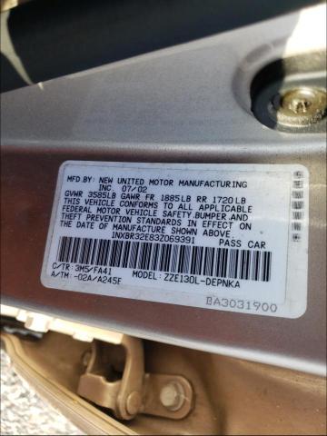 Photo 10 from auction – 2003 TOYOTA COROLLA CE with VIN 1NXBR32E83Z069391