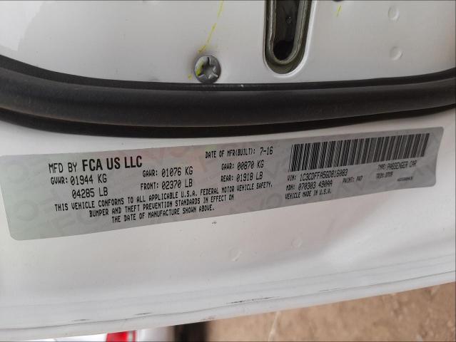 Photo 10 from auction – 2016 DODGE DART SXT S with VIN 1C3CDFFA5GD816083