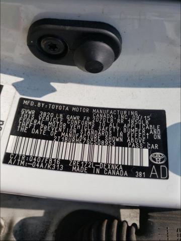 Photo 10 from auction – 2016 TOYOTA COROLLA L with VIN 2T1BURHE7GC508953