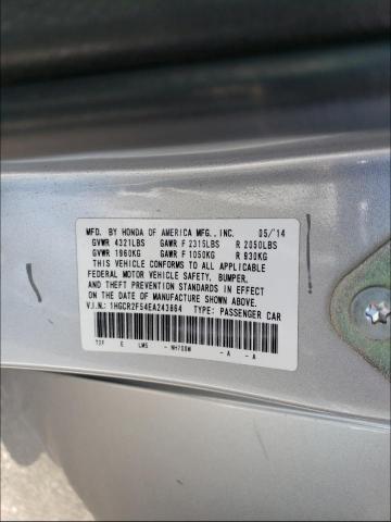Photo 10 from auction – 2014 HONDA ACCORD SPO with VIN 1HGCR2F54EA243864