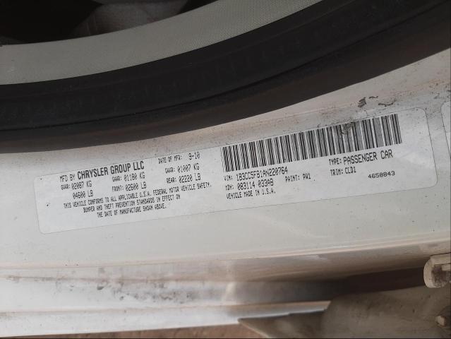 Photo 10 from auction – 2010 DODGE AVENGER R/ with VIN 1B3CC5FB1AN220764