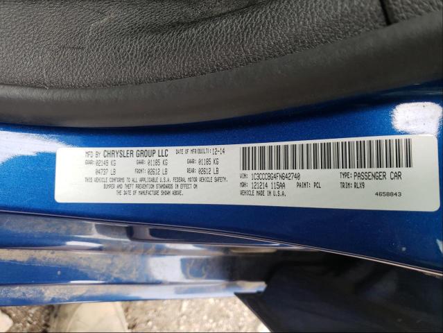 Foto 10 de la subasta – 2015 CHRYSLER 200 S con VIN 1C3CCCBG4FN642740