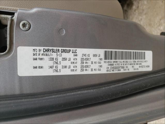 Photo 10 from auction – 2013 DODGE GRAND CARA with VIN 2C4RDGBG9DR778968