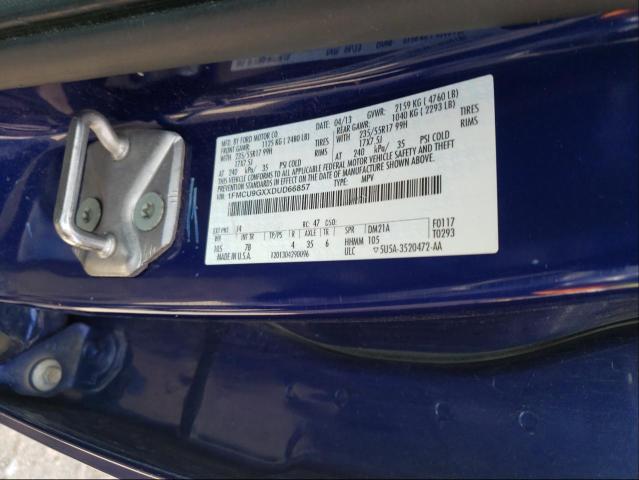 Photo 10 from auction – 2013 FORD ESCAPE SE with VIN 1FMCU9GXXDUD66857