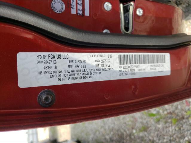 Photo 10 from auction – 2016 CHRYSLER 300C with VIN 2C3CCAKG5GH224847