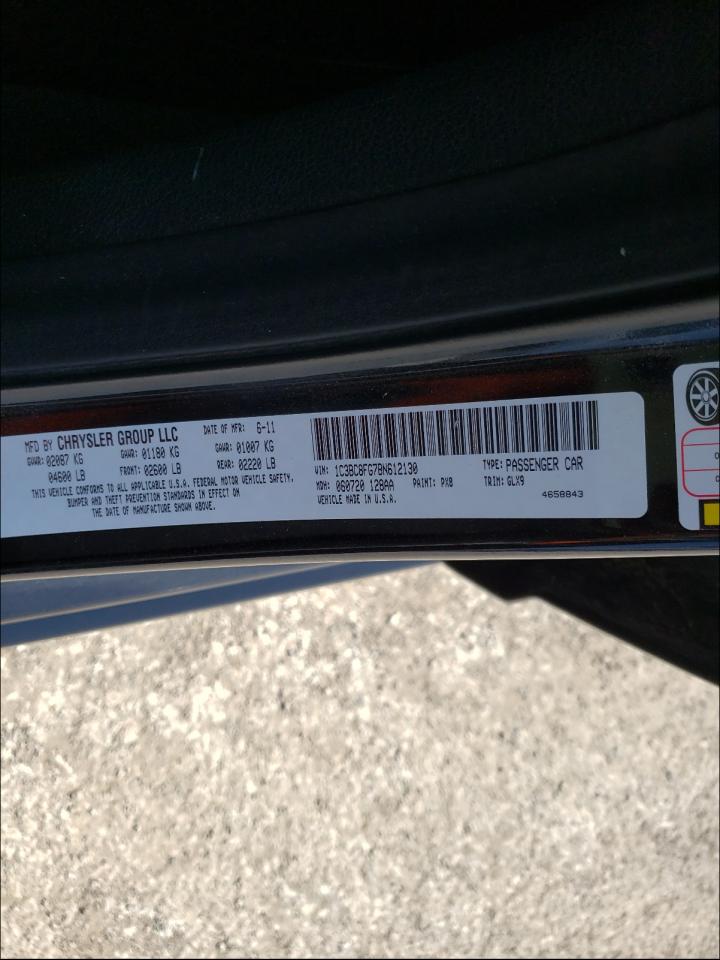 Photo 10 from auction – 2011 CHRYSLER 200 S with VIN 1C3BC8FG7BN612130