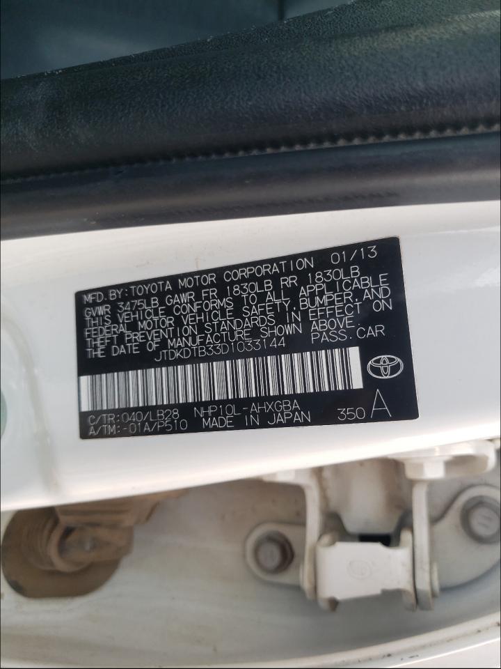 Photo 10 from auction – 2013 TOYOTA PRIUS C with VIN JTDKDTB33D1033144