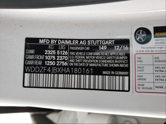 Photo 10 from auction – 2017 MERCEDES-BENZ E 300 with VIN WDDZF4JBXHA180161