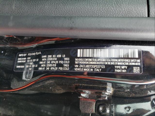 Photo 10 from auction – 2016 JEEP RENEGADE L with VIN ZACCJBDT2GPD37123
