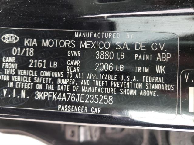 Photo 10 from auction – 2018 KIA FORTE LX with VIN 3KPFK4A76JE235258