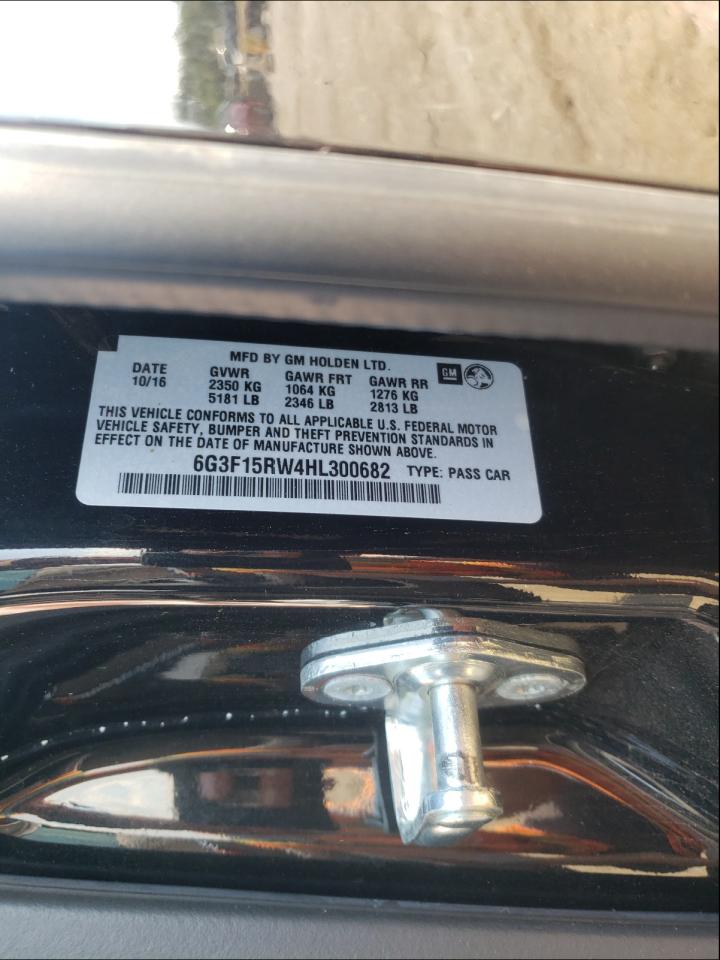 Photo 10 from auction – 2017 CHEVROLET SS with VIN 6G3F15RW4HL300682