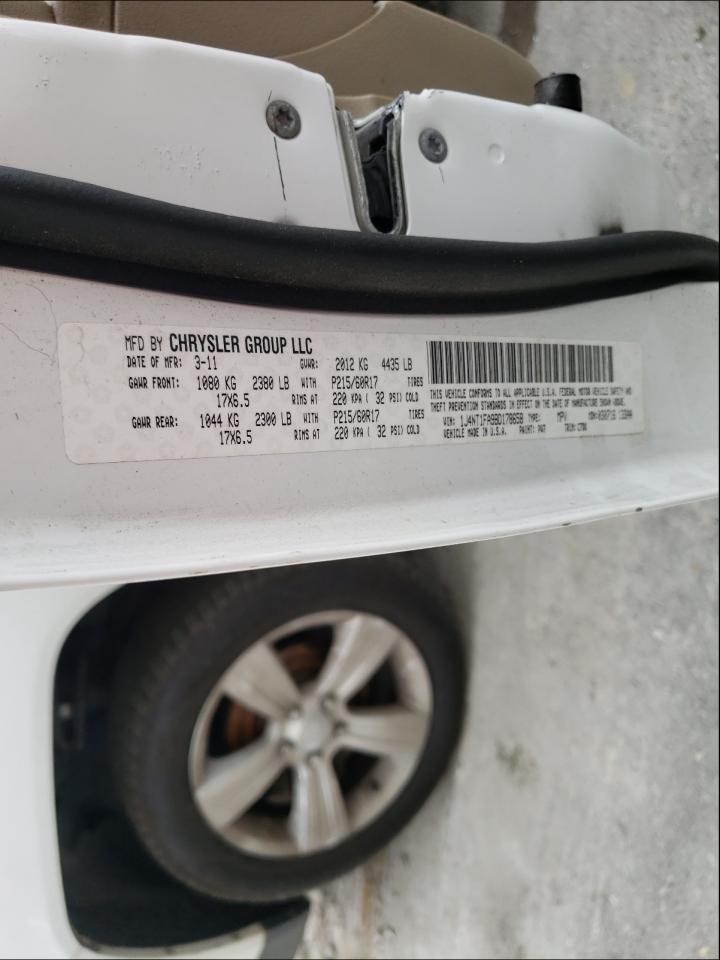 Photo 10 from auction – 2011 JEEP COMPASS SP with VIN 1J4NT1FA9BD178658