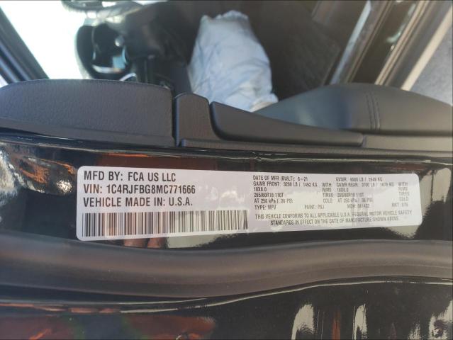 Photo 10 from auction – 2021 JEEP GRAND CHER with VIN 1C4RJFBG8MC771666