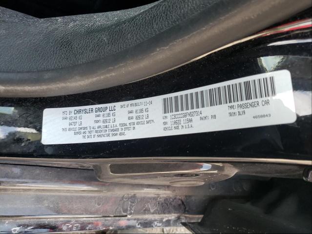 Photo 10 from auction – 2015 CHRYSLER 200 C with VIN 1C3CCCCG6FN527314