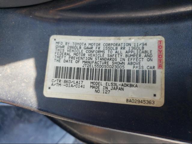 Photo 10 from auction – 1995 TOYOTA TERCEL STD with VIN JT2EL55D0S0023005