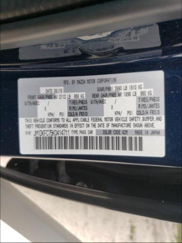 Photo 10 from auction – 2019 MAZDA CX-3 TOURI with VIN JM1DKFC75K0414711