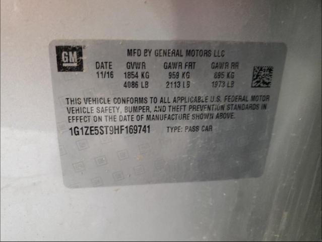 Photo 10 from auction – 2017 CHEVROLET MALIBU LT with VIN 1G1ZE5ST9HF169741