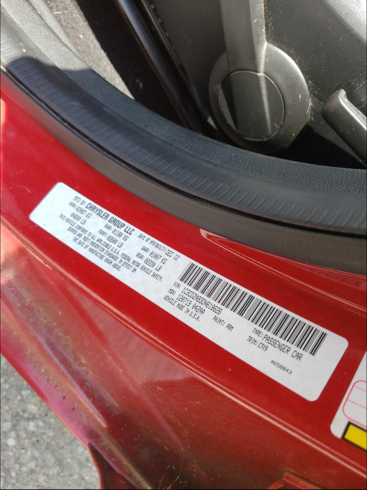 Фото 10 с аукциона – 2013 DODGE AVENGER SE с VIN 1C3CDZAB3DN618626