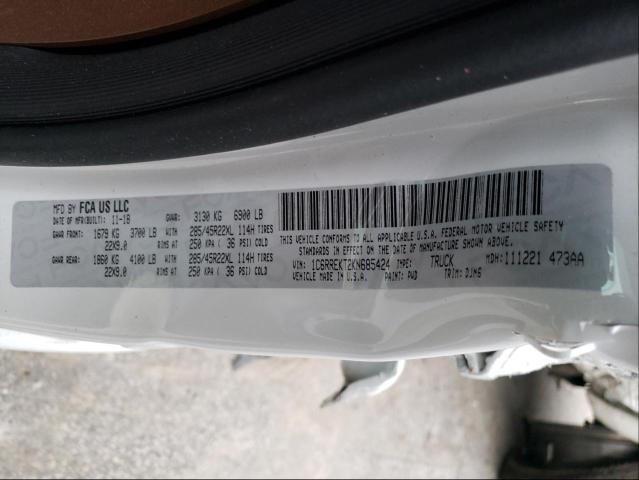 Photo 10 from auction – 2019 RAM 1500 LONGH with VIN 1C6RREKT2KN685424
