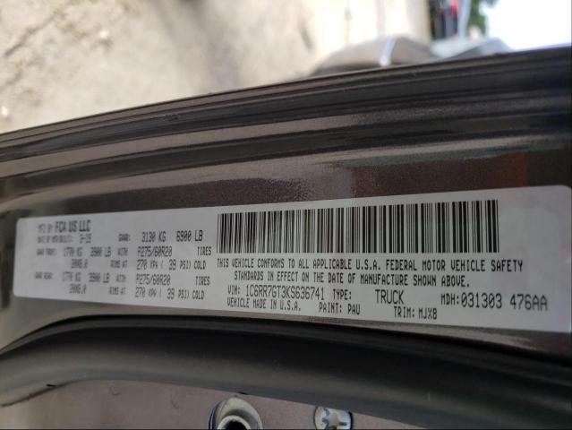 Photo 10 from auction – 2019 RAM 1500 CLASS with VIN 1C6RR7GT3KS636741